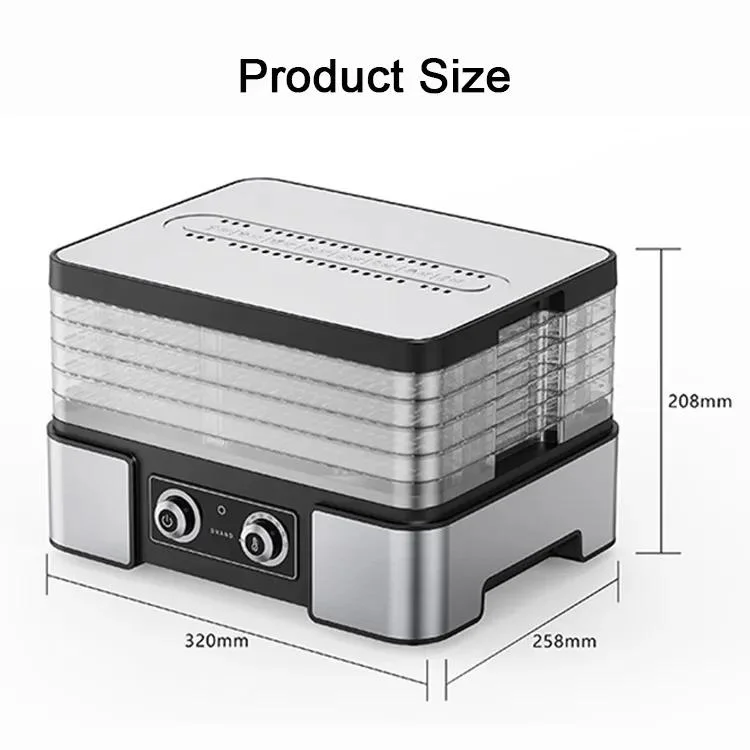 Stainless Steel ABS Food Dehydrator 8 Trays Food Dehydrator Machine