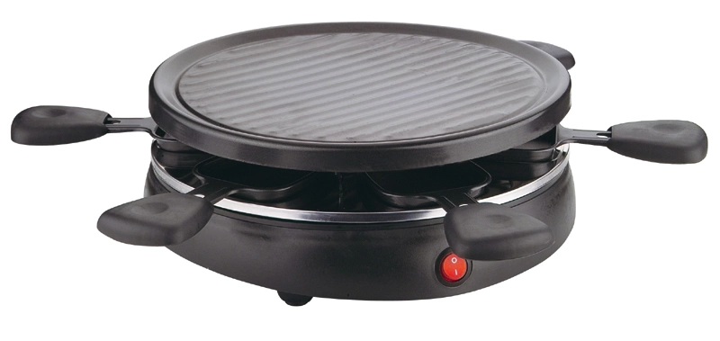 Household Raclette Grill with 6 Pans for BBQ